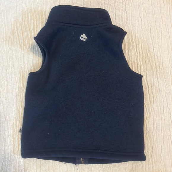 2T outfit set red long sleeve tee with deer gray pants and navy vest 3 piece set - Picture 3 of 8